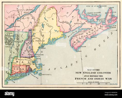 Colonial New England Map