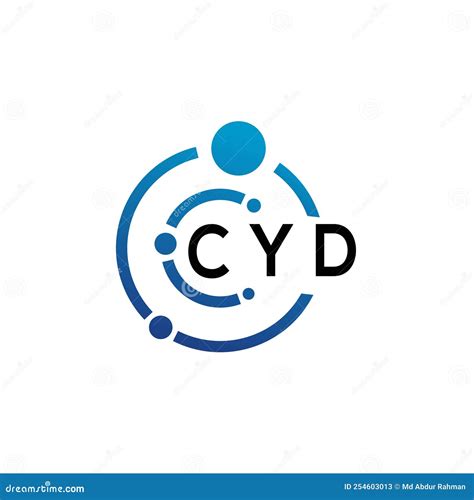 Cyd Letter Logo Design On White Background Cyd Creative Initials