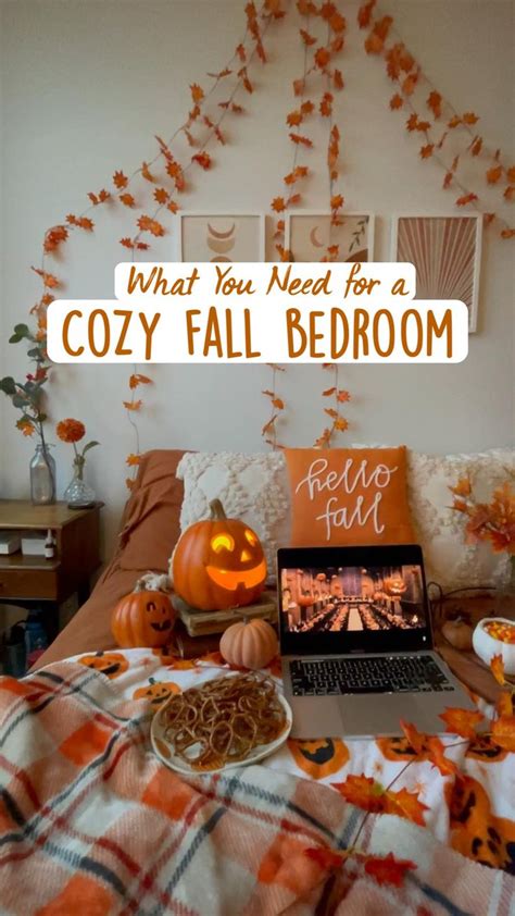 Cozy Fall Bedroom Decor! 🍂 | Fall Bedroom Decor Ideas | Aesthetic Fall ...