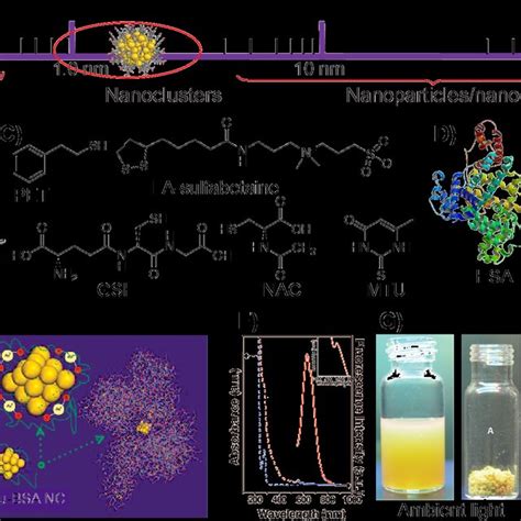 Structure Synthesis And Properties Of Gold Nanoclusters A Download Scientific Diagram