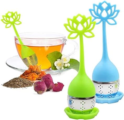 Bekith 7 Pack Tea Infuser Silicone Handle Stainless Steel Strainer