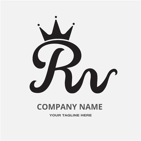 Design de logotipo rw | Vetor Premium