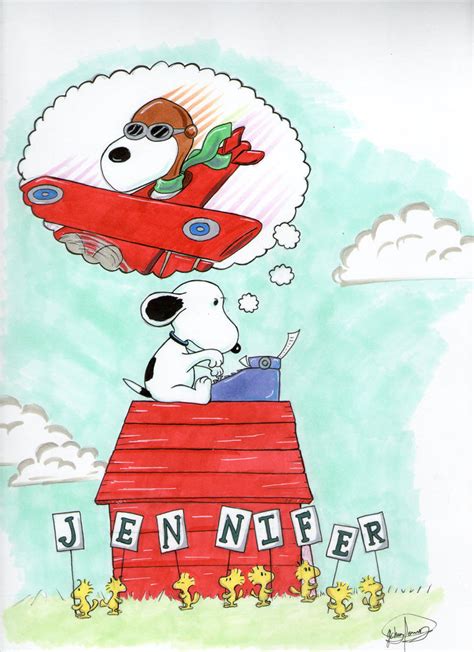 Snoopy Flies High By Johnnyism On Deviantart