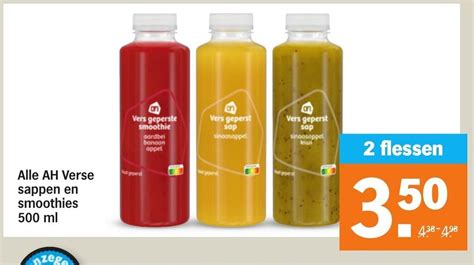 Alle Verse Sappen En Smoothies 500ML Aanbieding Bij Albert Heijn