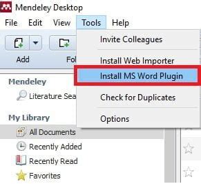 How To Install Mendeley Desktop And Ms Word Plugin Indowhiz