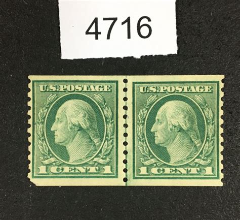 Us Stamps 490 Mint Og Nh Line Pair Lot I 4716 United States