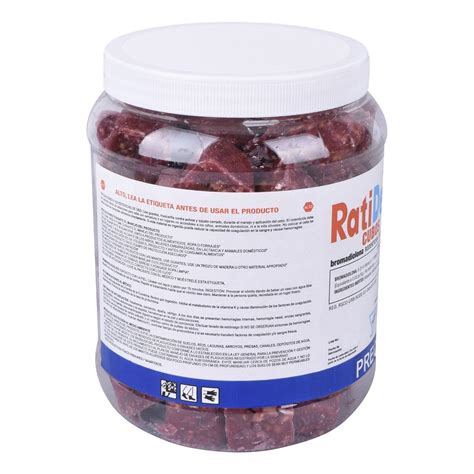 RODENTICIDA CEBO ENVENENADO DE 1 KILOGRAMO ROJO RATIDEL B The Home