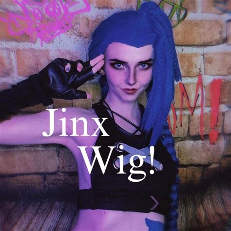 Jinx wig from Arcane! Styled and crimped by me!... - Depop