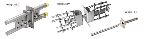 Стержневые анкеры для деформационных шов