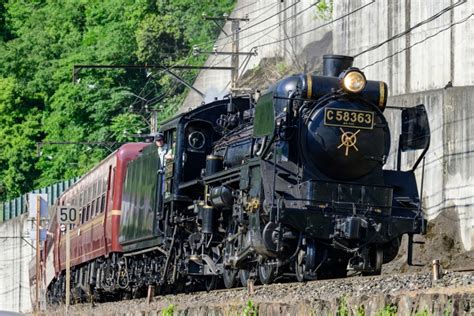 秩父鉄道 国鉄c58形蒸気機関車 パレオエクスプレス C58 363 波久礼駅 鉄道フォト・写真 By セイルさん レイルラボraillab