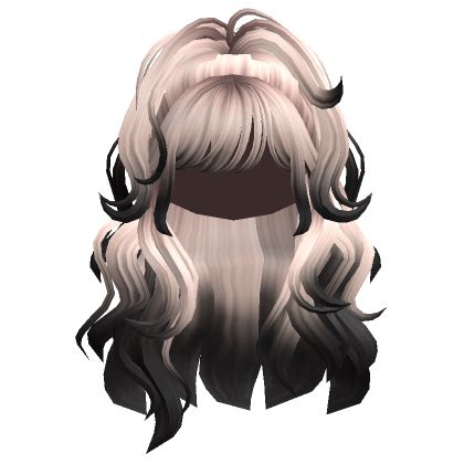 Wavy Voluminous Half Up Ponytail Blonde To Black Roblox