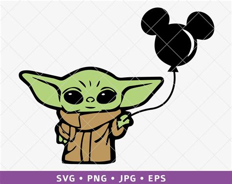 Baby Yoda Svg, Mickey Ears Svg, The Child Svg, Mandalorian, 46% OFF