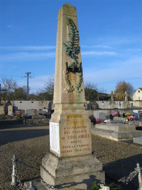 89 Coulanges Sur Yonne Monument Aux Morts De Coulanges Su Flickr