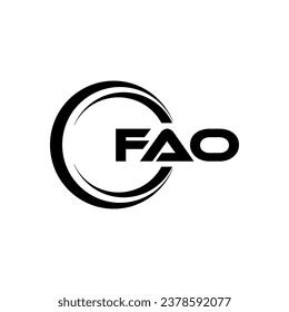 Fao Logo Design Inspiration Unique Identity Stock Vector (Royalty Free ...