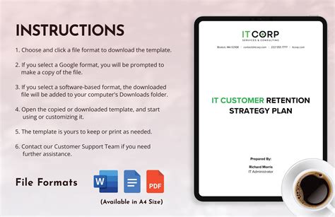 IT Customer Retention Strategy Plan Template in Word, PDF, Google Docs - Download | Template.net