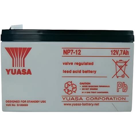 Batterie Plomb V Ah Yuasa Np Cdiscount Bricolage