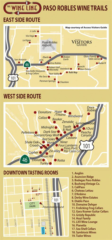 Where Is Paso Robles California On The Map Printable Maps