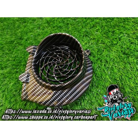 Jual Tutup Kipas Pgm Fi Beat Scoopy Vario New Carbon Original Honda