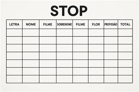 Stop Coisas Para Colocar