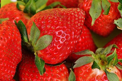 Free Images Plant Fruit Food Red Produce Strawberry Close Up