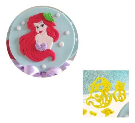 Cortador Princesa Ariel Para Decorar Mercadolivre