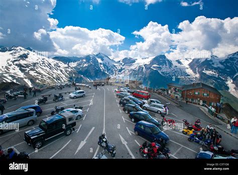 Panoramic View From Edelweisspitze In The Grossglockner Pass Austrian