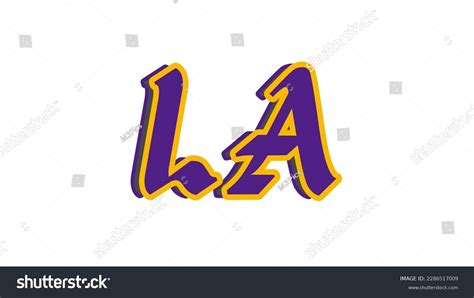 Los Angeles Logo La Design Stock Illustration 2286517009 | Shutterstock