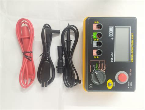 Black Plastic MECO DIT 918 2 5kV 20 G Ohm Digital Insulation Tester