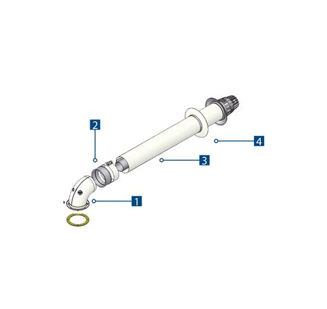 Tecnogas Kit Coassiale Per Aspirazione Scarico A Parete