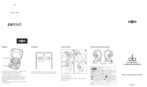 Shokz OpenFit T910 User Manual For Bluetooth Earbuds