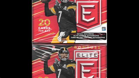 2016 Donruss Elite Football 2 Retail Hanger Box Break 2 Hits Youtube