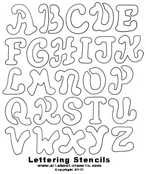 Free Printable Letter Stencils Great for School Projects to Home Decorating