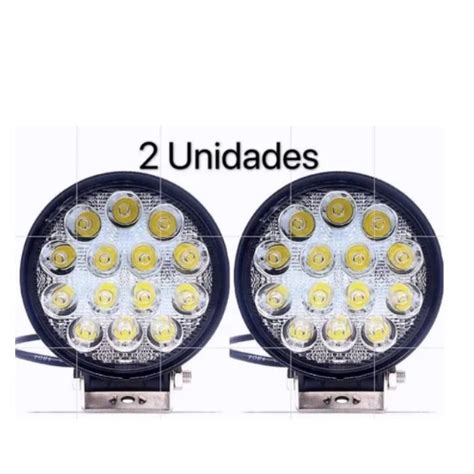 Kit Farol Milha Leds W V V Redondo Off Road K Corre