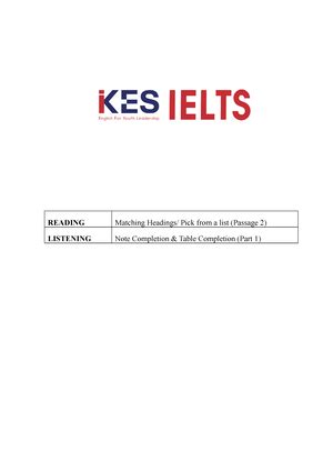 Intensive Ielts Writing Ielts Studocu