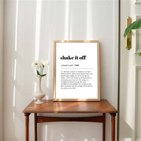 Shake It off taylor Swift Fan DIGITAL Definition Print, Music Fan Print, Music Gift, Birthday ...