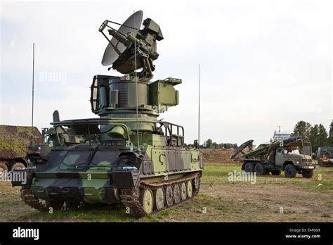 1S91 (SURN vehicle, NATO designation Straight Flush) with the radar for ...