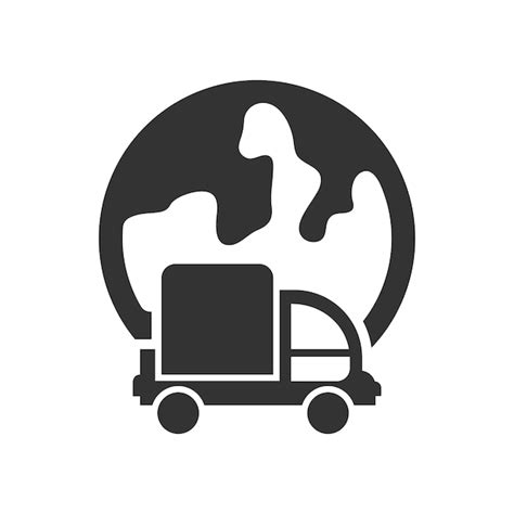 Premium Vector Worldwide Delivery Icon