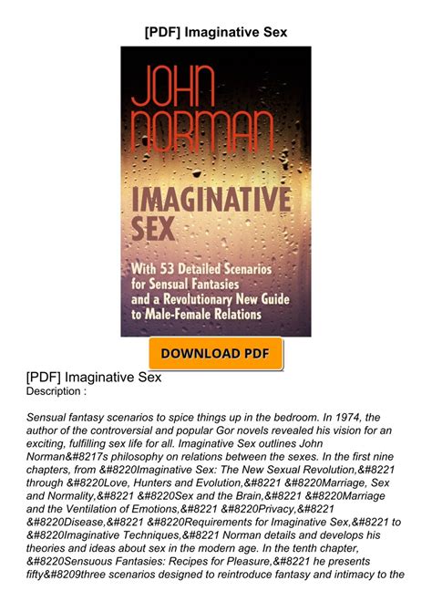 PDF Imaginative Sex