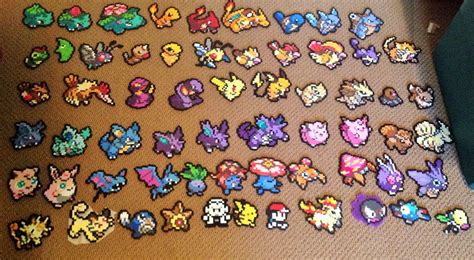 Small Custom Pokemon Perler Bead Sprites //Custom Pokemon Pixel Art ...