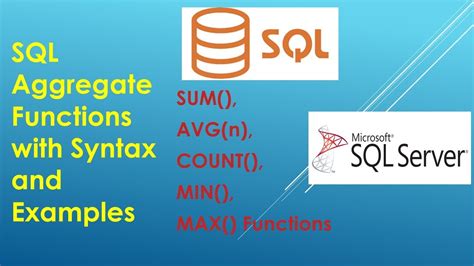 Sql Aggregate Functions With Syntax And Examples Sum Avg N Count