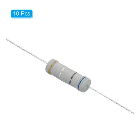 PATIKIL Resistencia de película de carbono de 5 W 0 68 ohmios 10