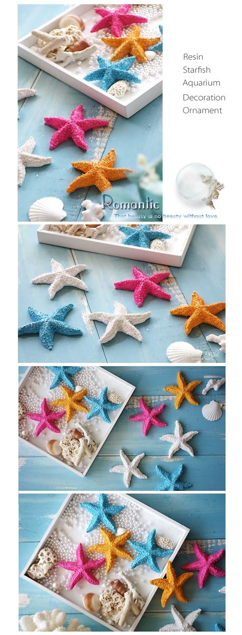 Resin Starfish Decorations Set Of 4 ApolloBox