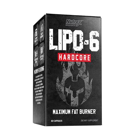 NUTREX LIPO 6 HARDCORE MAXIMUM STRENGTH FAT BURNER 60 S Buy Health