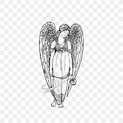 PNG Vintage Victorian style angel | Premium PNG Sticker - rawpixel