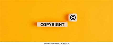 Word Copyright Copyright Symbol On Wooden Stock Photo 1780694321