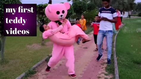 Teddy Bear Funny Dance And Bakchodi In Public Places 🤣😂 Reaction Youtube