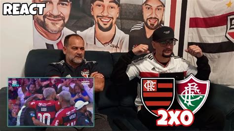 React Flamengo 2x0 Fluminense Melhores Momentos Youtube