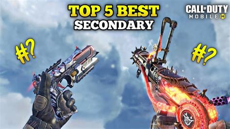 Top Best Secondary Weapons In Codm With Gunsmith Loadout Class Setup