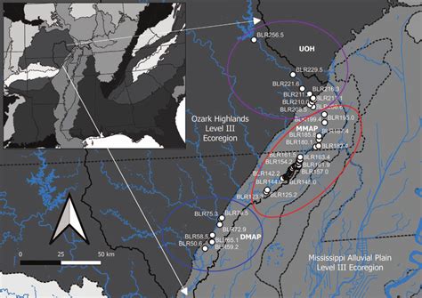 Map Of The Black River Watershed Missouri And Arkansas Usa And