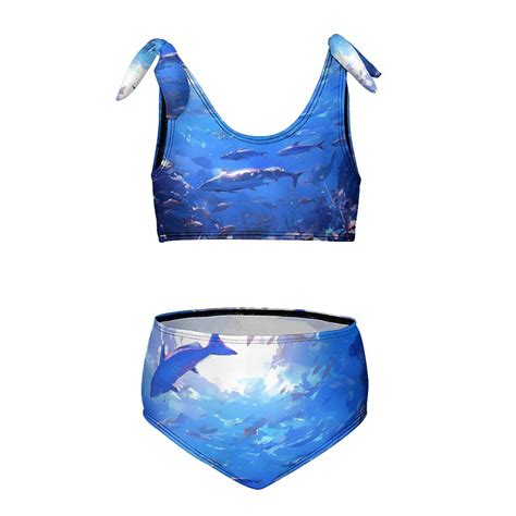 Underwater World Girl S 2 Piece Bikini Set Beach Sport Swimsuit Swimwear 10 12Y150cm Walmart